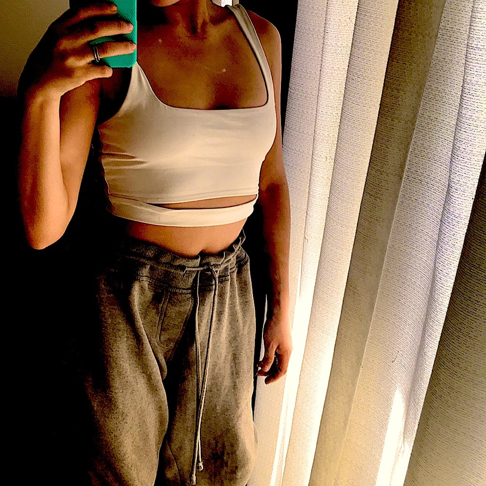 Sexy silky crop top